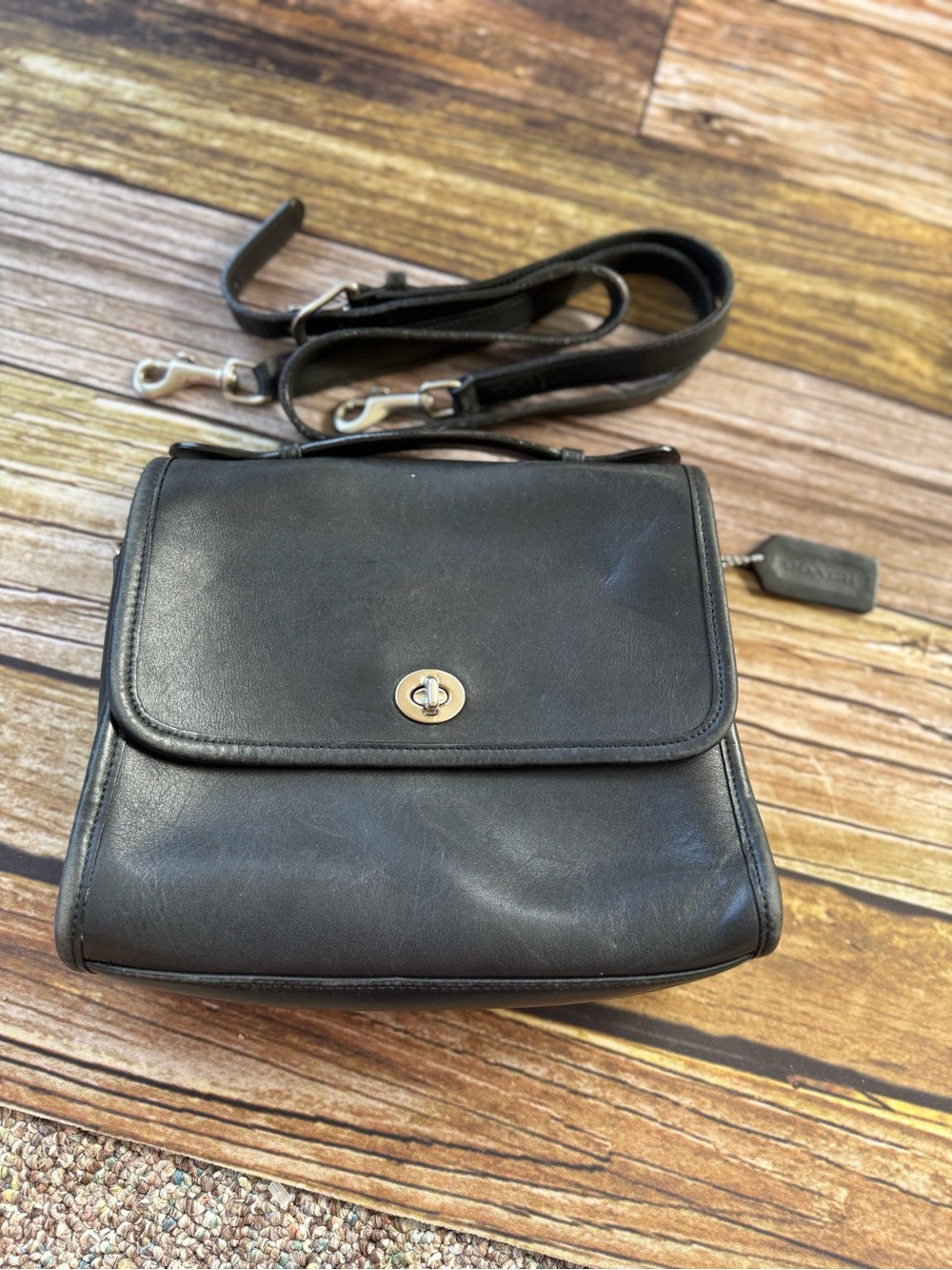 Coach 1993 Black Court Crossbody Bag